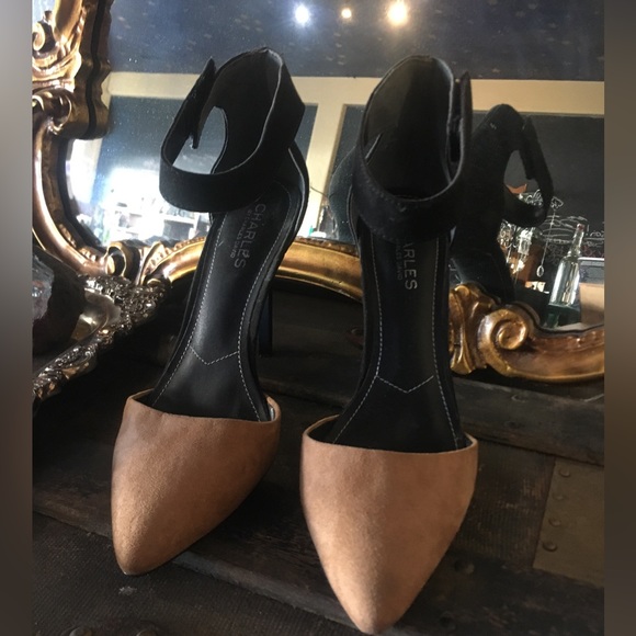 Charles David heels. Size 8. Tan and black. - Picture 2 of 4